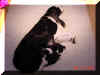 Cally with her puppies @ 5 days of age
